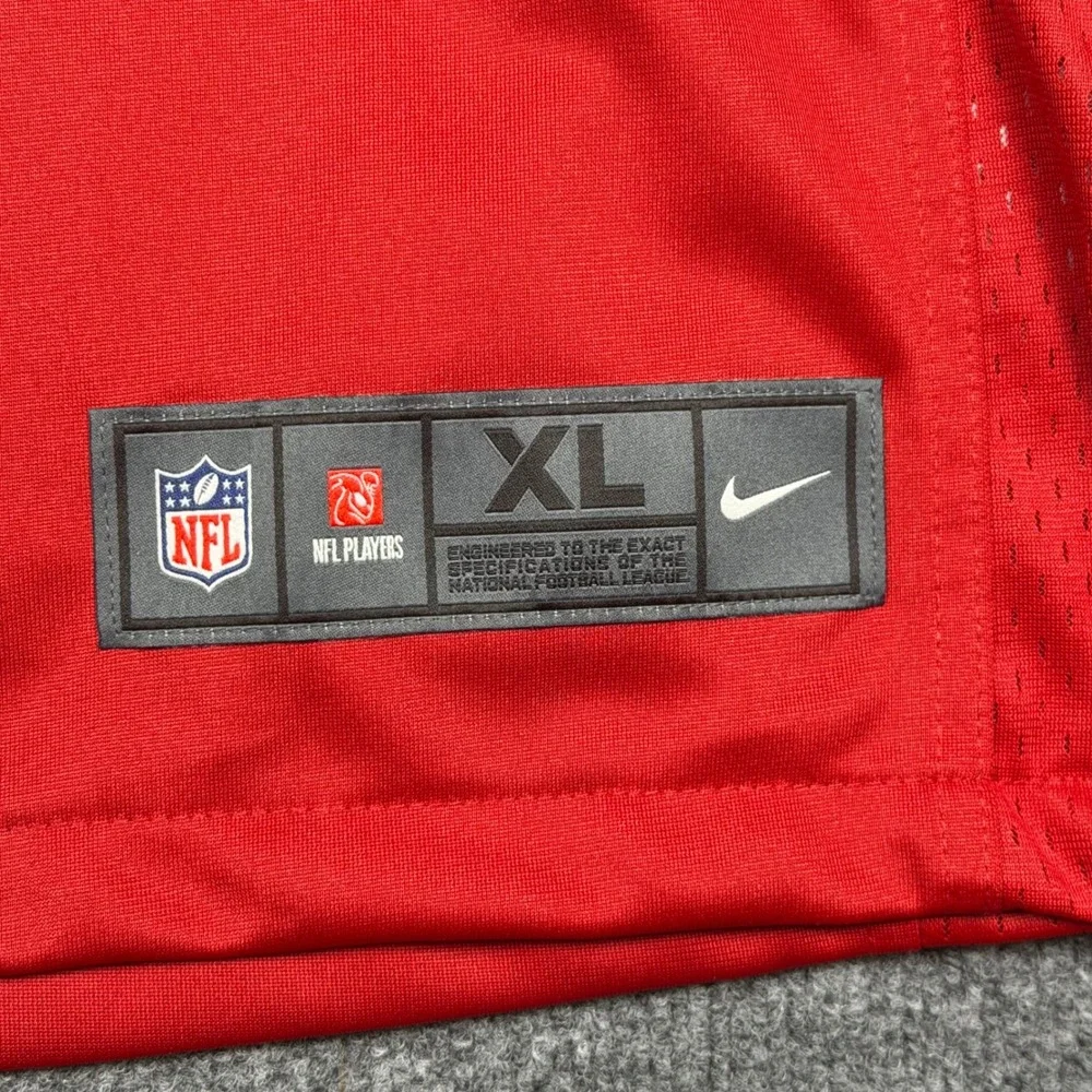 Nike Tampa Bay Buccaneers Antonio Brown 81 NFL Jersey Red Mens XL On Field